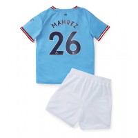 Fotbalové Dres Manchester City Riyad Mahrez #26 Dětské Domácí 2022-23 Krátký Rukáv (+ trenýrky)